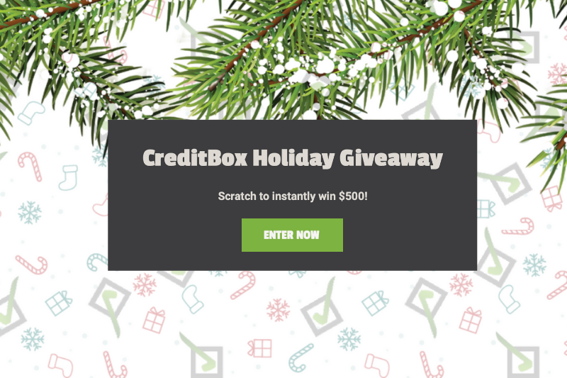 CreditBox Scratch to Win Holiday Giveaway